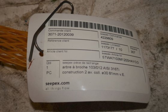 西派克摆动式 BW1 插入式轴 ø30 81