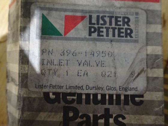 リスターペッターインレットバルブ