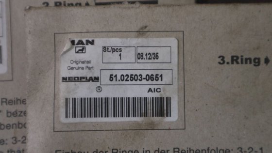 MAN ピストンリング 1-2-3