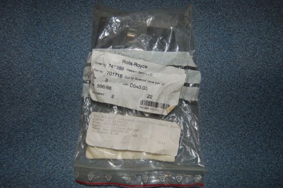 ベルゲン ウルスタイン ロールスロイス ソレノイドバルブ(リモートスタート用)