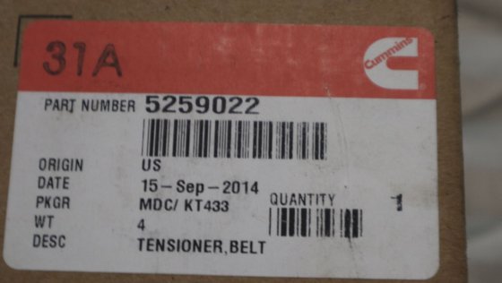 2014 康明斯皮带张紧器