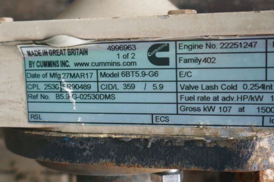 2017 康明斯 6BT5.9-G6