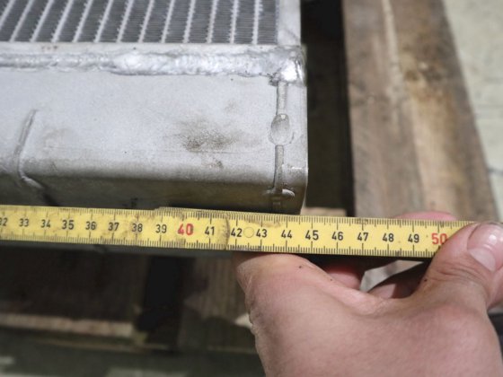 带 2 个风扇的 Spal 铝散热器