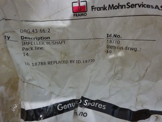 Impulsor Framo com eixo