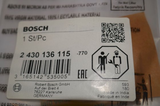 博世喷油器垫片 - 适配器板 2430136115