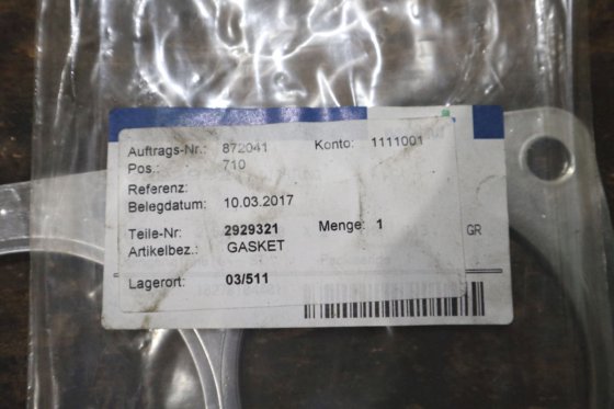 キャタピラー排気ガスケット 2929321