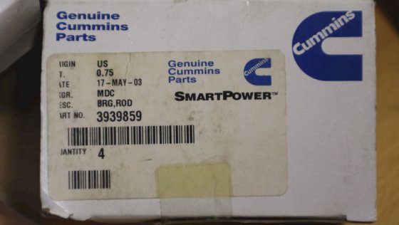 カミンズベアリングロッド2本セット