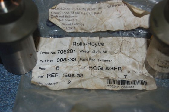 ベルゲン ウルスタイン ロールスロイス プッシュロッドフォロワー