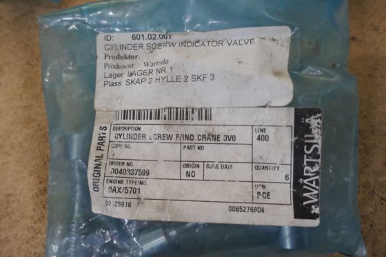 用于指示阀的 Wichmann 气缸螺钉