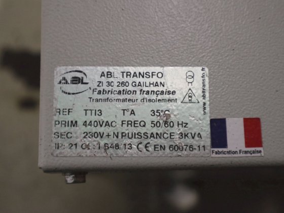 ABL トランスフォ 3KVA