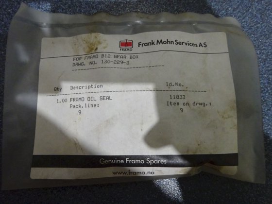 Retentor de óleo Framo 11833