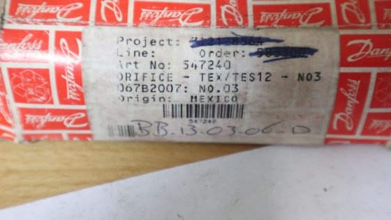 Gaiola de Orifício Danfoss para