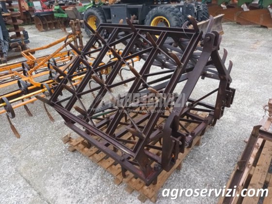 FOLDING HARROW WITH FIXED TEETH