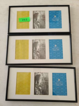 Three Triple Window Picture Frames
