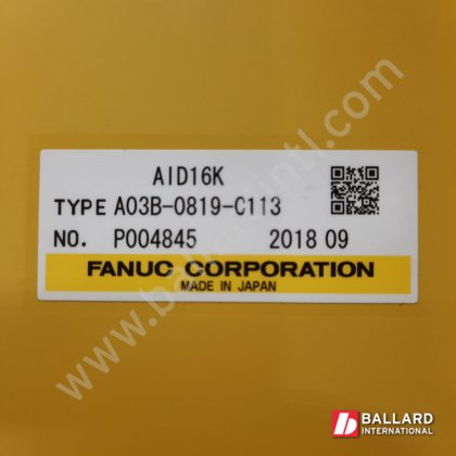 FANUC I/O Input Module AID16K