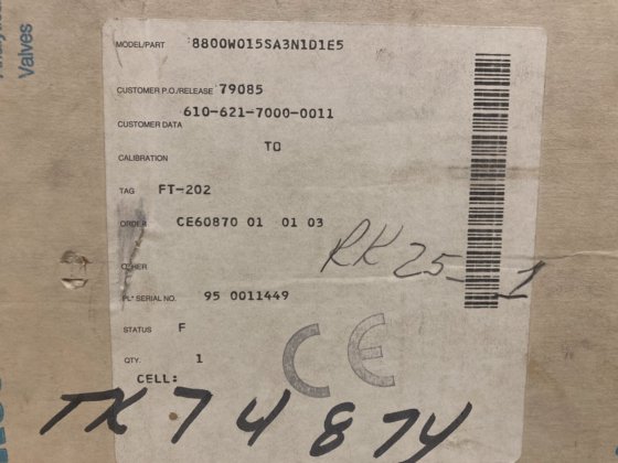 Rosemount,Model 8800,Vortex Flowmeter Extended Temperature