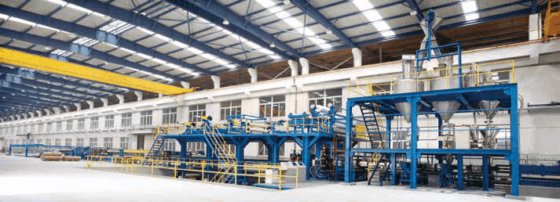 JWELLアルミ・プラスチック複合パネル押出ライン