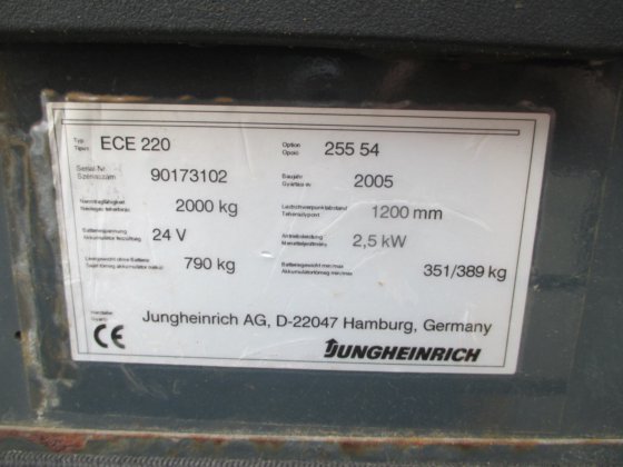 ユンゲインリッヒECE 220は、2〜#4269をノックダウン