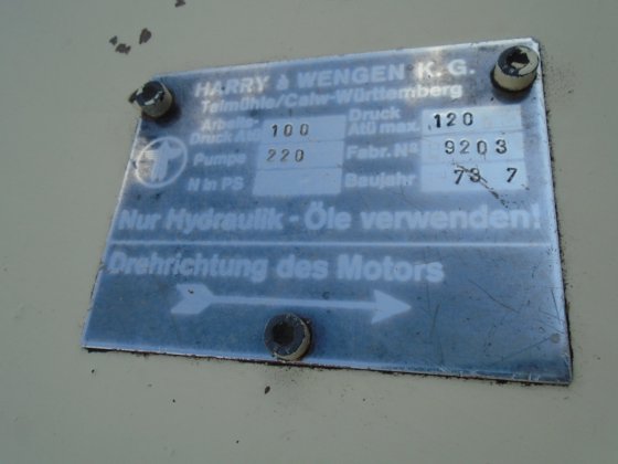 1973 液压动力装置 #5160