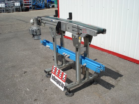 ケーブルチャンネル付きコンベアベルト1.3 m、調整可能トラック #5992