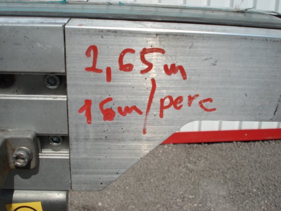 ケーブルチャンネル付きコンベアベルト1.3 m、調整可能トラック #5992