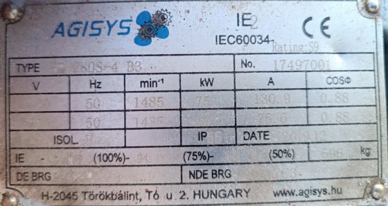 离心风机, 风扇, 75 kW 风机,