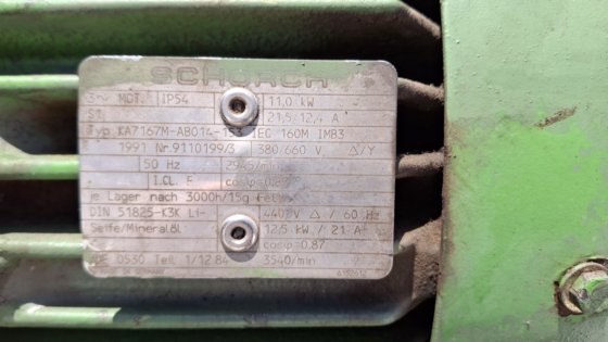 ファン、遠心ファン 11 kW #6665