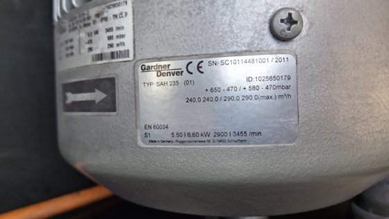 空气分配系统，空气中心 Elmo Rietschle #6670