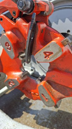 Ridgid 1224 穿线机，螺纹铣刀 #6682