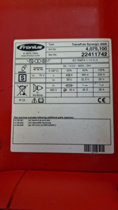 フロニウス トランスパルスシナジー4000 #6706