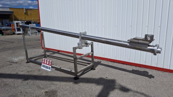 コンベヤスクリュー、スクリュー排出、ステンレス鋼コンベヤスクリュー#6718