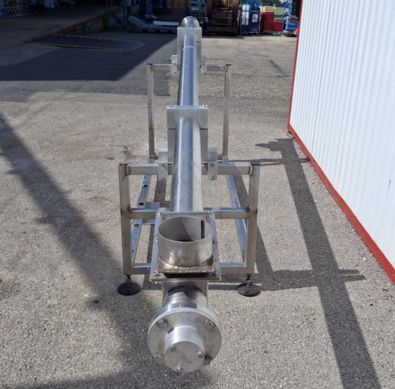 コンベヤスクリュー、スクリュー排出、ステンレス鋼コンベヤスクリュー#6718