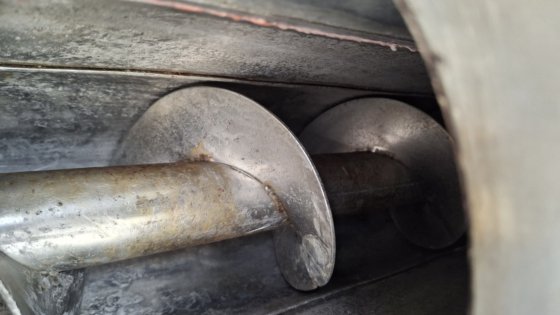 コンベヤスクリュー、スクリュー排出、ステンレス鋼コンベヤスクリュー#6718