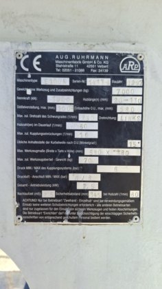 八月。鲁尔曼机械制造有限公司两合公司 E100R #6740