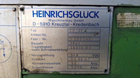 海因里希斯格吕克 TB 10 E #6819