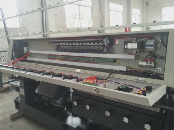 control PLC vidrio vertical borde