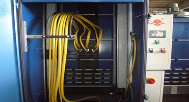 control PLC arenado de vidrio