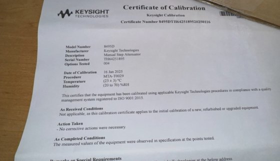 Manual Atenuador de Keysight 8495D,