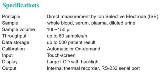 血液自动电解质分析仪