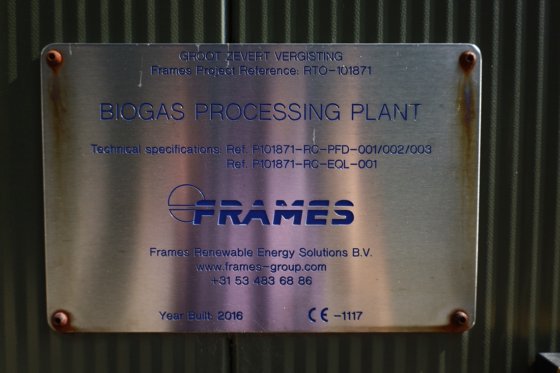 2016 FRAMES Biogas Processing Plant
