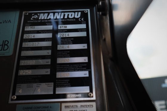 2014 MANITOU MT932
