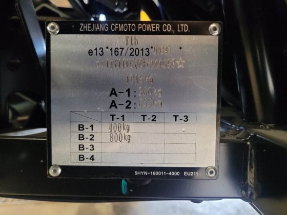 2023 CFMOTO UFORCE600