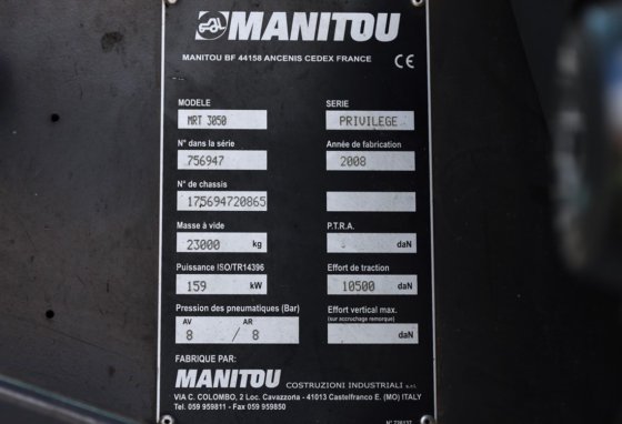 2008 马尼托 MRT3050 特享版