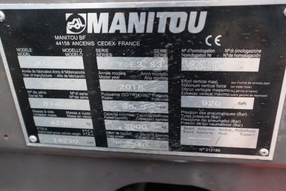 2018 MANITOU MI25D