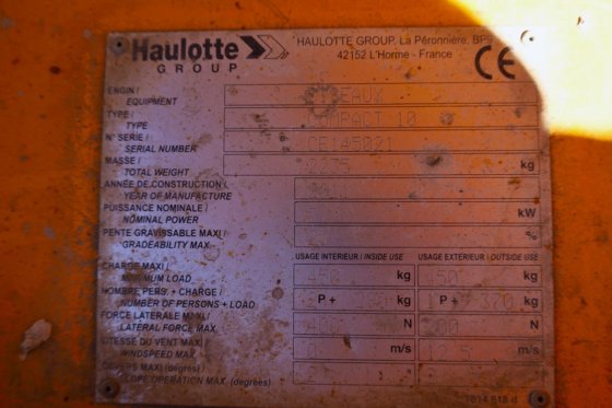 2011 HAULOTTE Compact 10