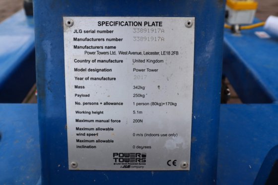 2017 JLG 动力塔