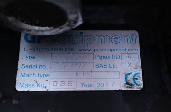 2017 GP EQUIPMENT GP-D 回転選別グラブ