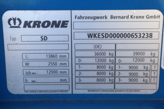 2015 KRONE SD