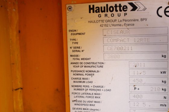 2011 HAULOTTE Compact 12RTE