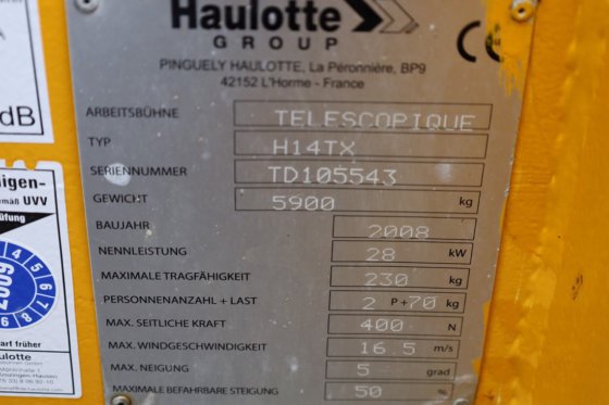 2008 豪洛特 H14TX